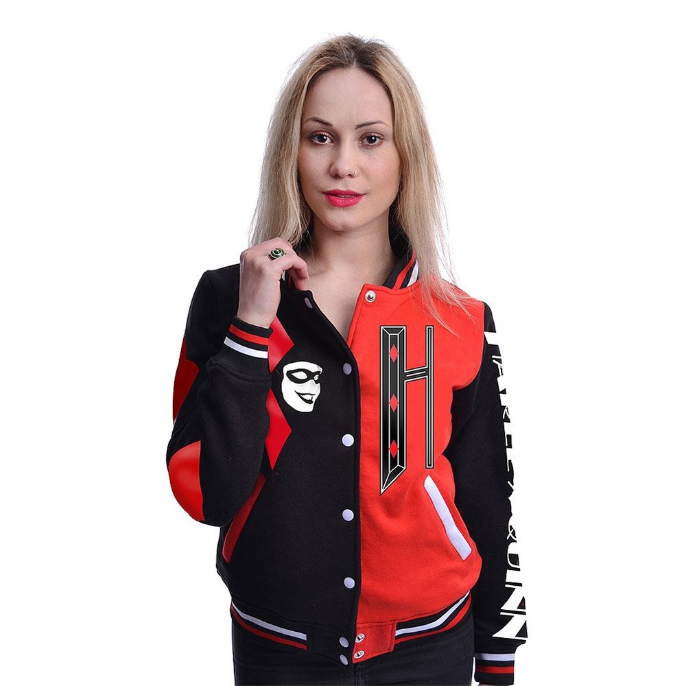 Harley Quinn Varsity Jacket NWOT Large - Picture 3 of 13